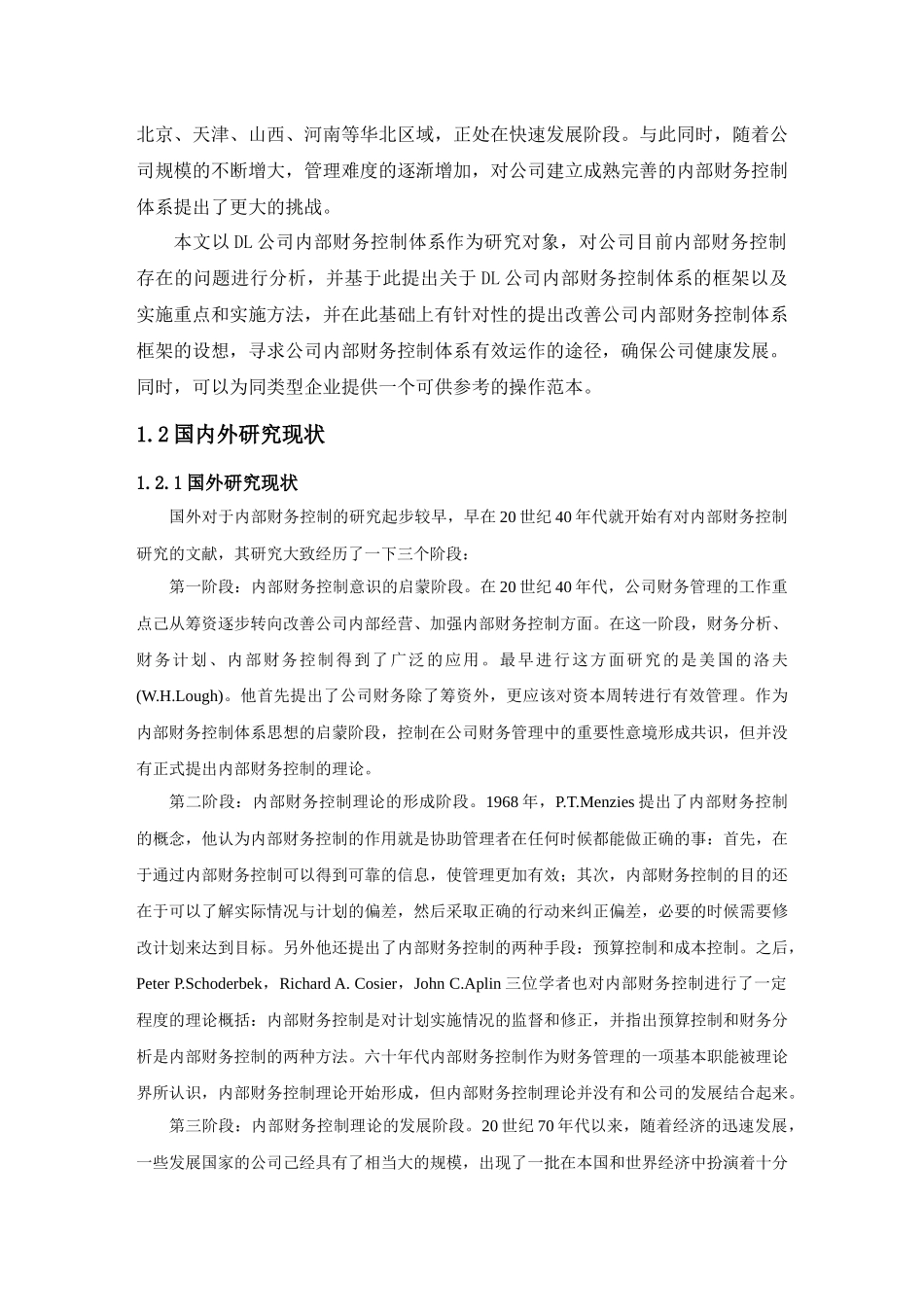 DL企业内部财务控制体系研究_第3页