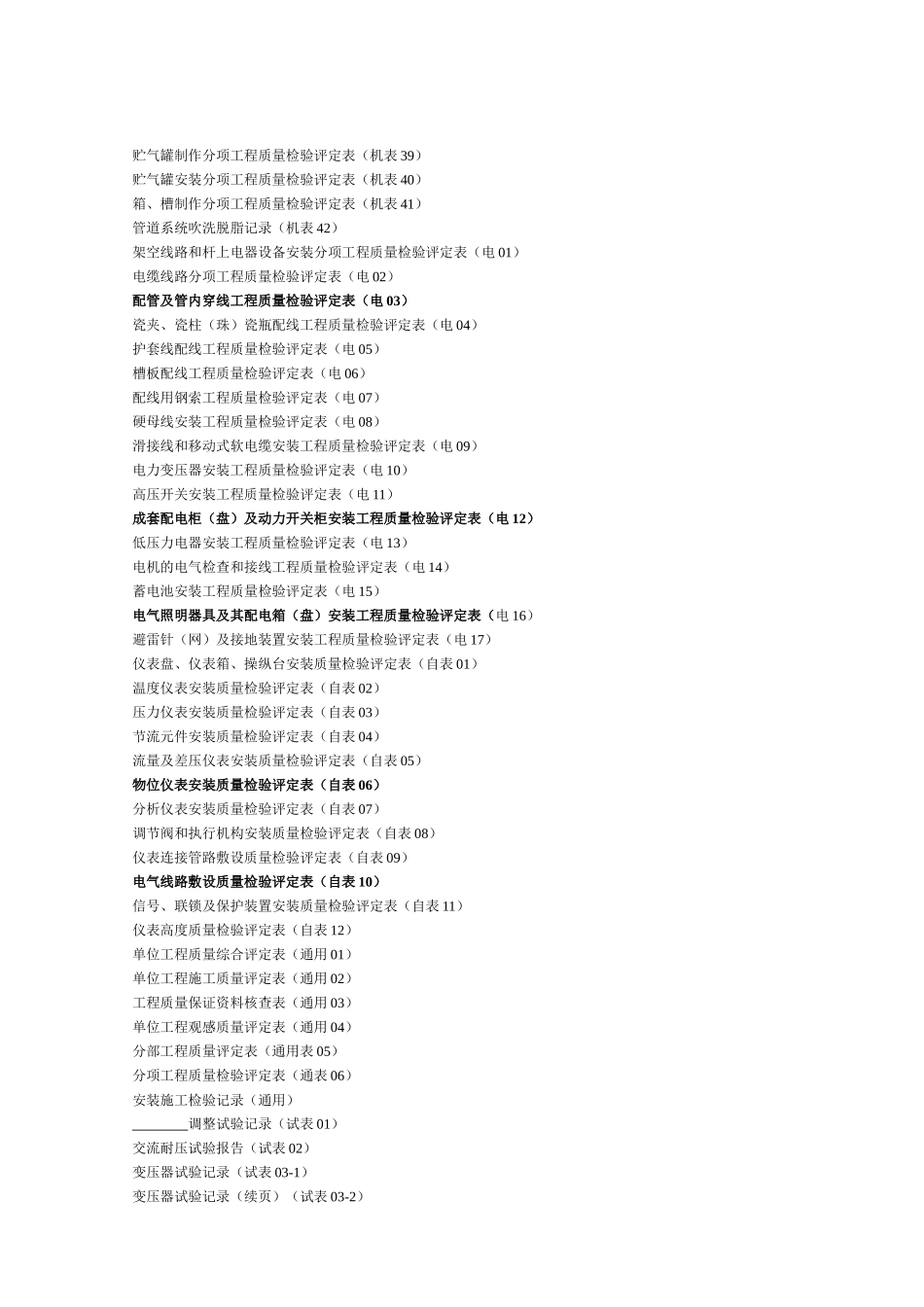 《机电安装工程质量检验评定表》_2_第2页