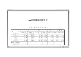 财务分析模板