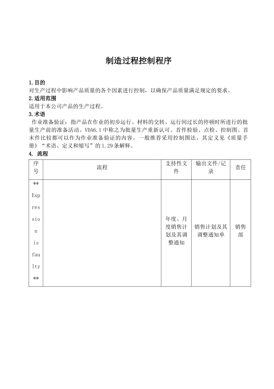 TS16949制造过程控制程序_第2页