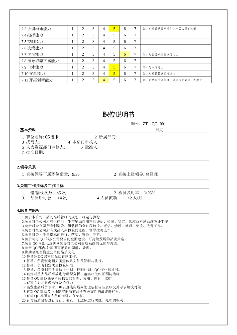 QC统计员职位说明书_第3页