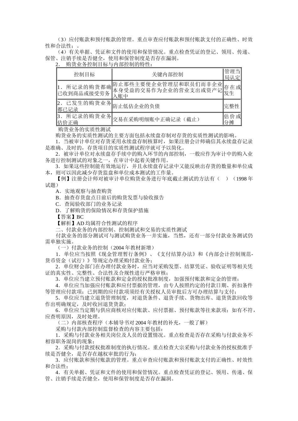 购货及付款循环审计知识讲解_第2页