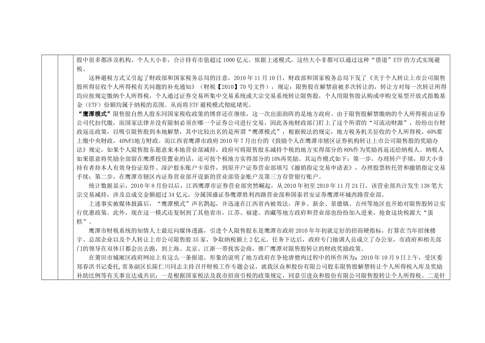 股权转让税收政策分析表_第3页