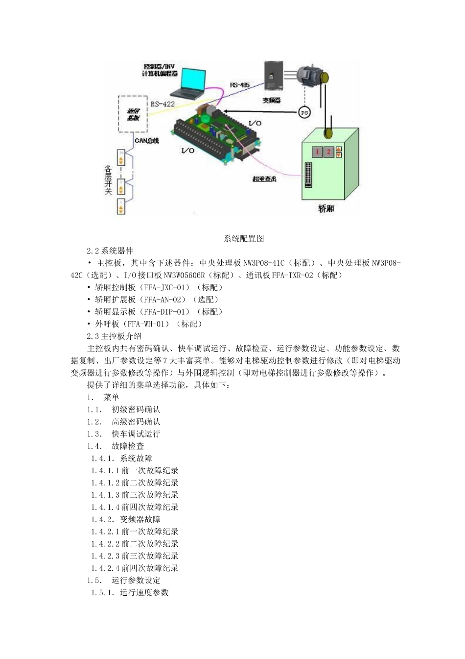 富士FFA一体式电梯控制系统简述_第2页