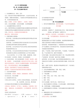 XXXX经济师工商管理超级浓缩版