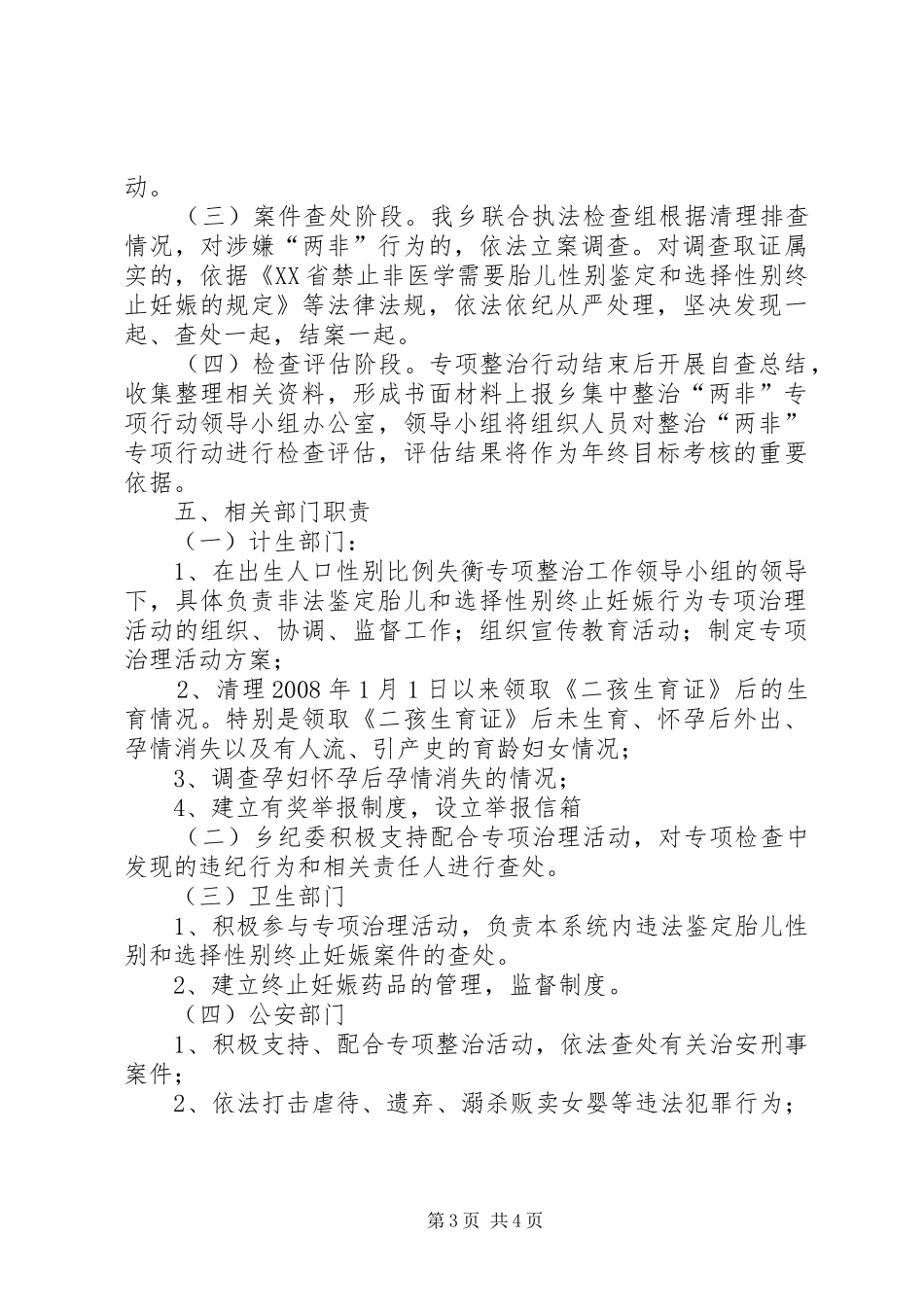 台头山乡集中开展两非专项整治活动部署总结整治工作部署会_第3页