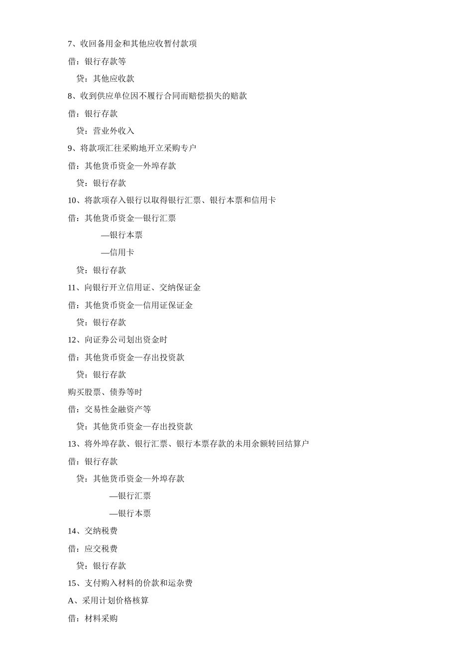 XXXX最新的会计分录_第3页