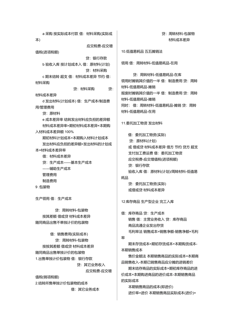 初级会计实务分录大全_第3页