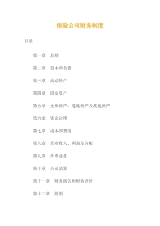 XX保险公司财务制度27