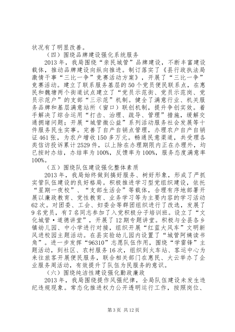 县城市管理综合执法局工作总结报告_第3页