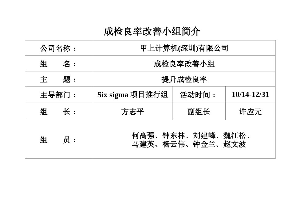 SIX SIGMA專案改善案例(一)doc90_第3页