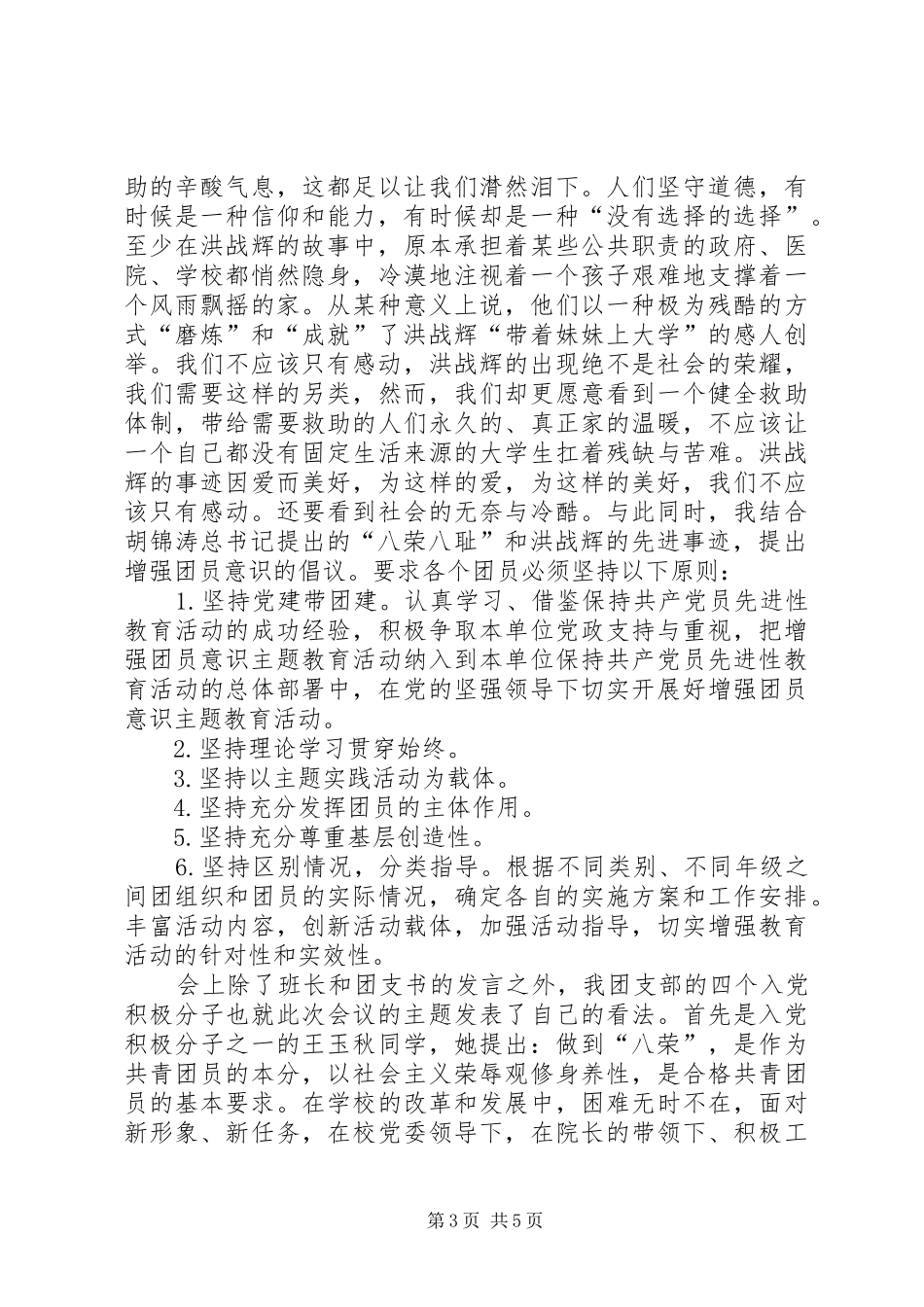 团支部会议总结_第3页