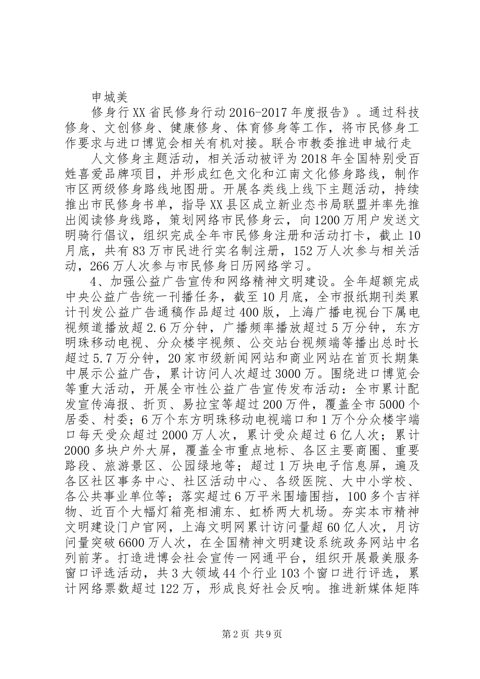 市文明办XX年工作总结_第2页