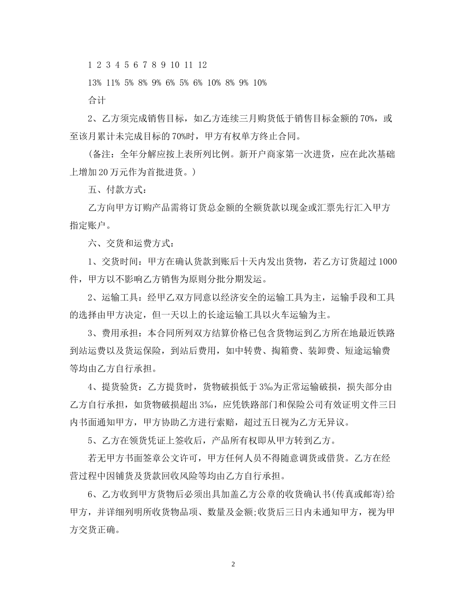 茶叶购销合同格式_第2页