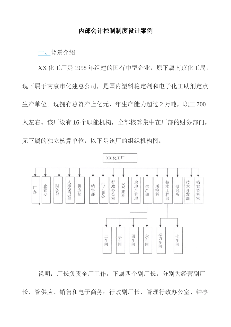 内部会计控制制度设计案例_第1页