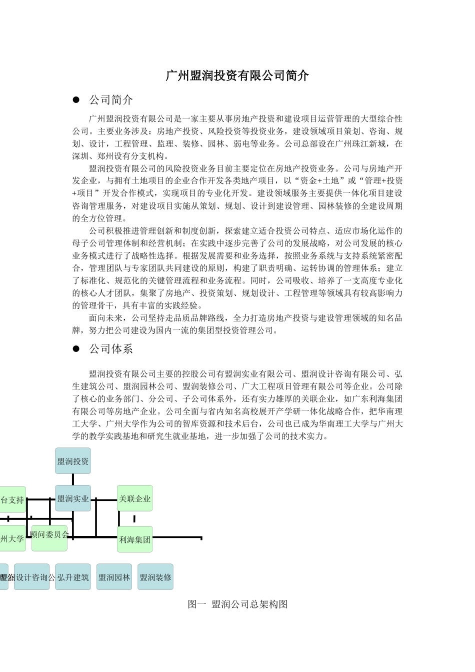 盟润投资有限公司简介_第1页