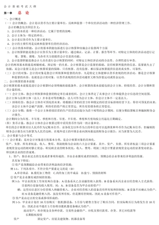 会计基础考试大纲attachment