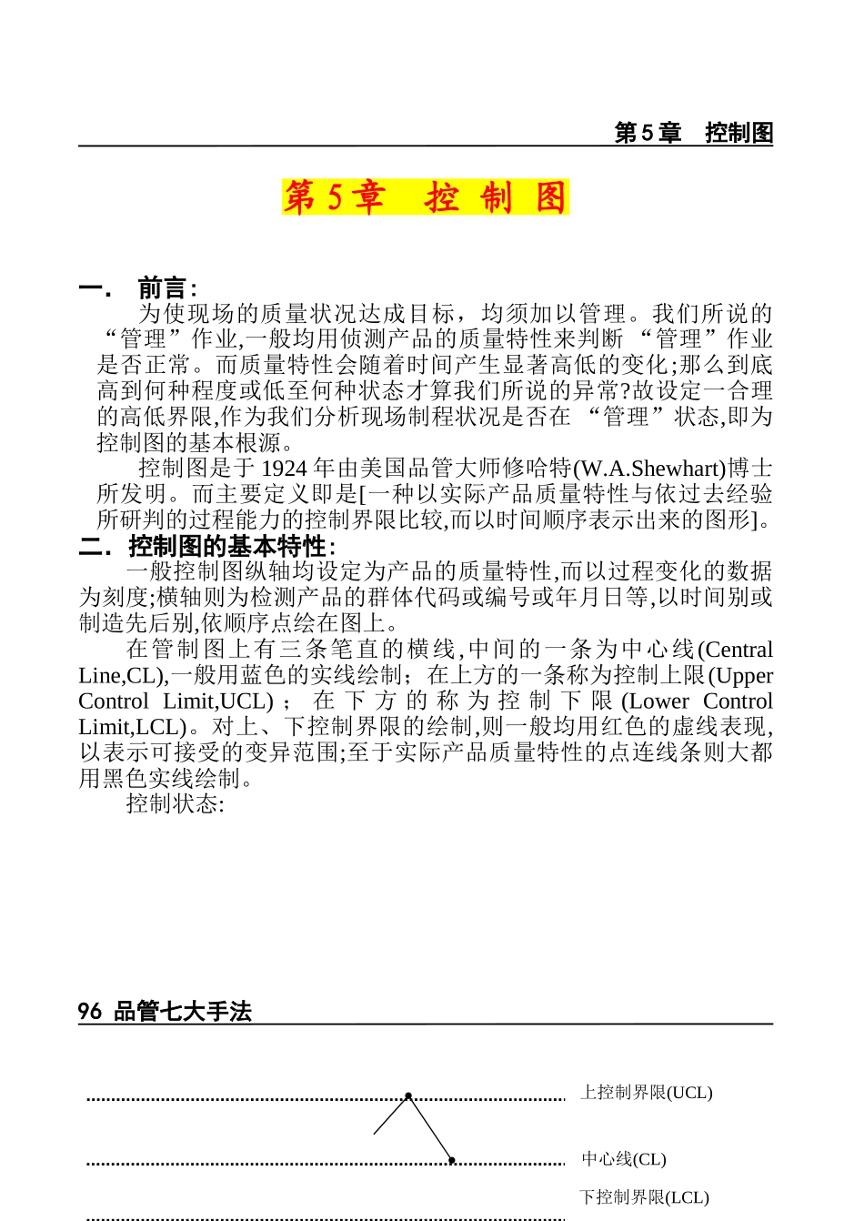 品管七大手法之5——控制图_第1页