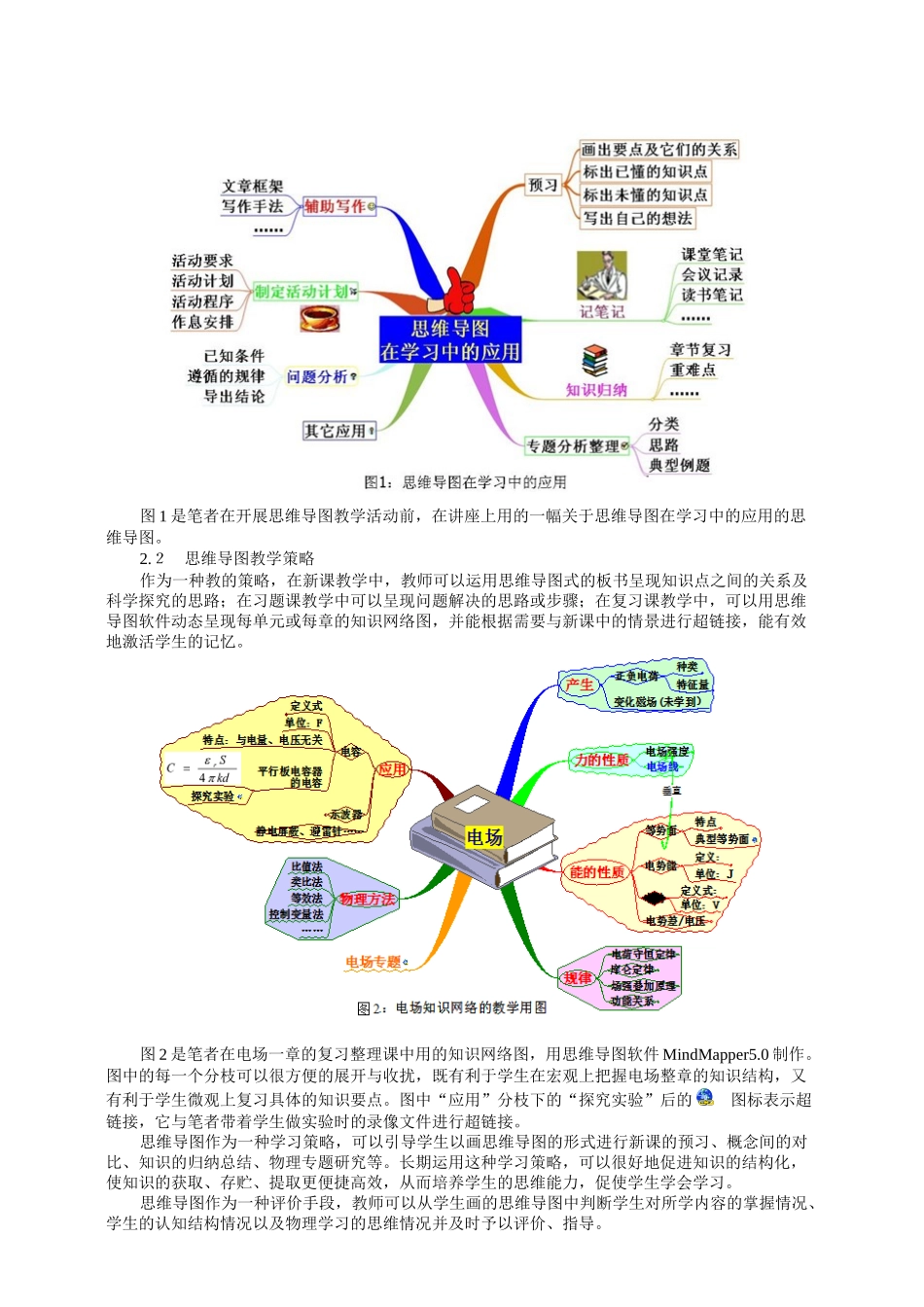基于思维导图的高中物理复习课教学模式初探_第2页