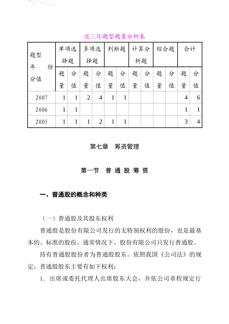 普通股筹资及长期负债筹资_第1页