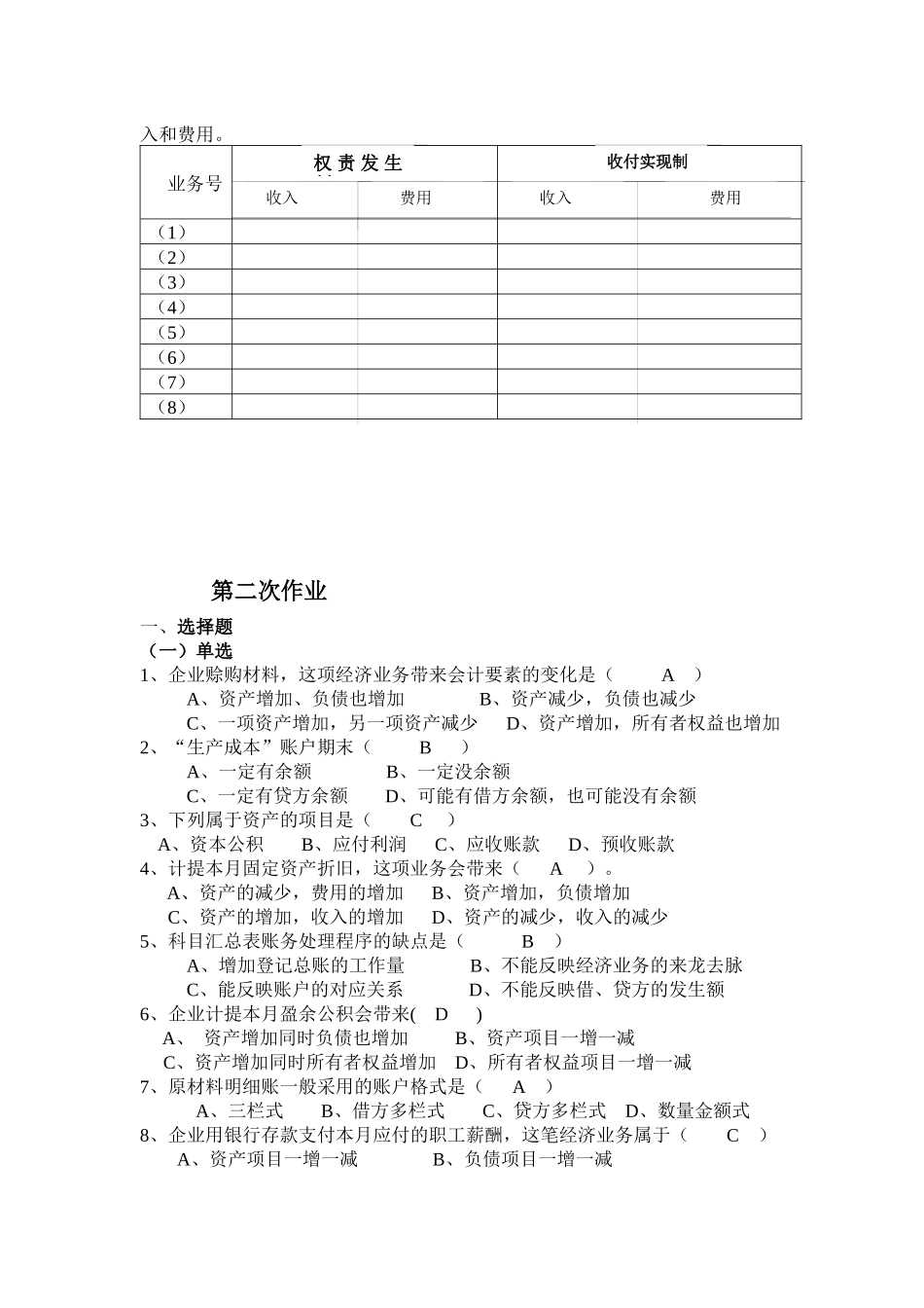 基础会计学作业-new_第2页