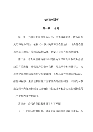 企业内部控制制度讲义
