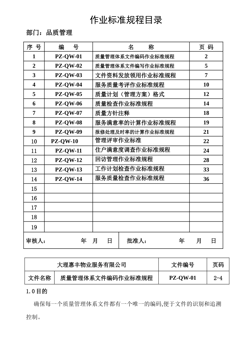 品质管理部工作文件_第2页