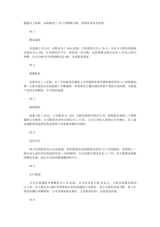 举牌概念10大最具投资价值股