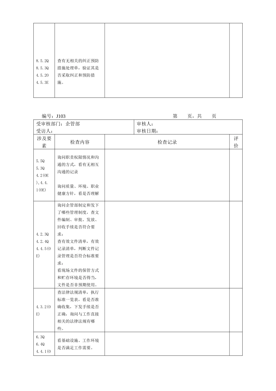 某集团内审检查表_第3页