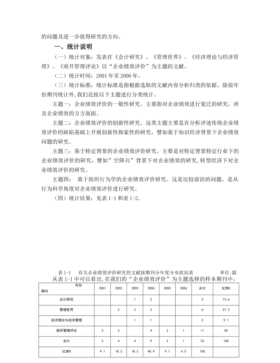 企业绩效评价研究的文献综述_第2页