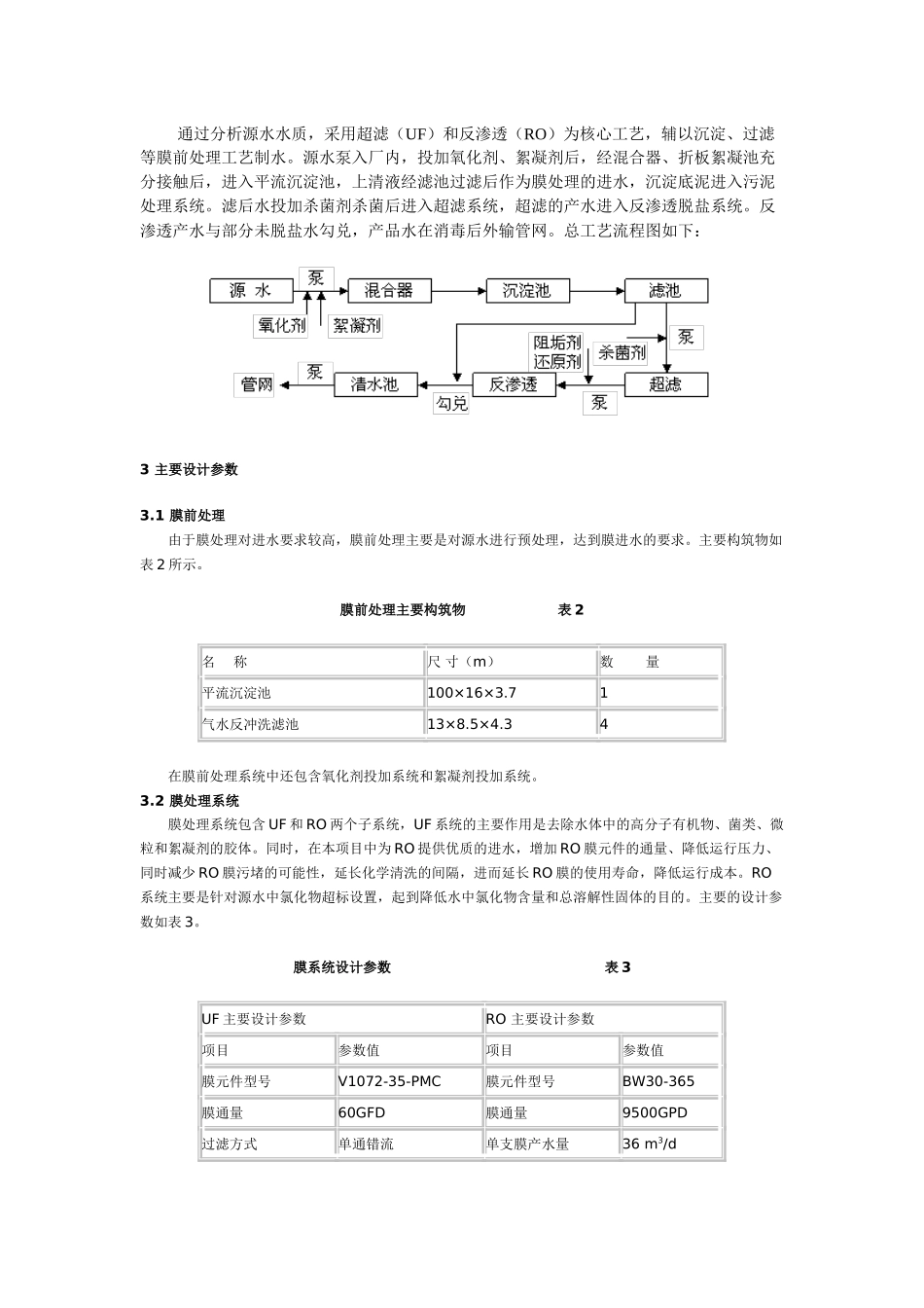膜法自来水厂的设计和运行实例_第2页