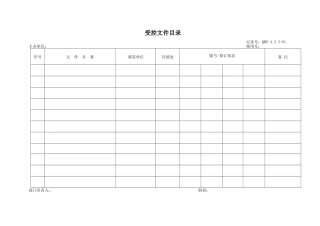 记录表格(9000)58种