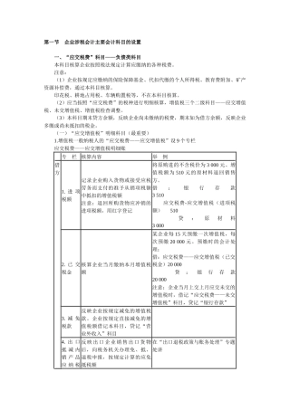 企业涉税会计核算