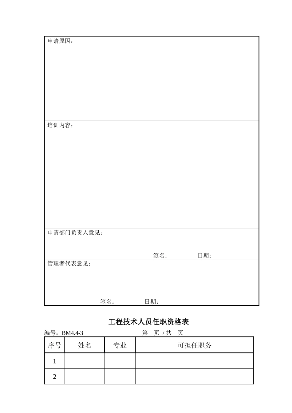 建筑设计企业质量管理体系表格_第3页