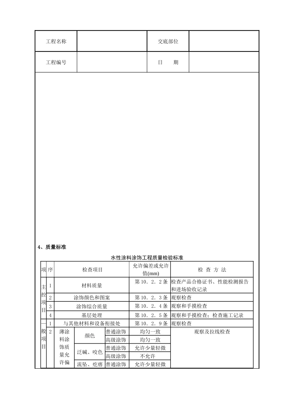 混凝土及抹灰表面施涂乳液薄涂料施工分项工程质量管理_第3页