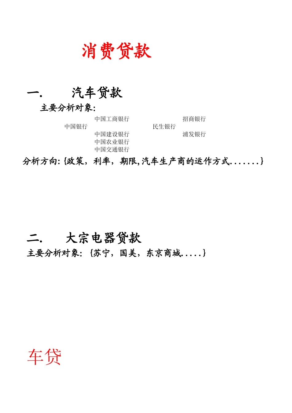 某公司消费贷款管理与财务知识分析_第1页