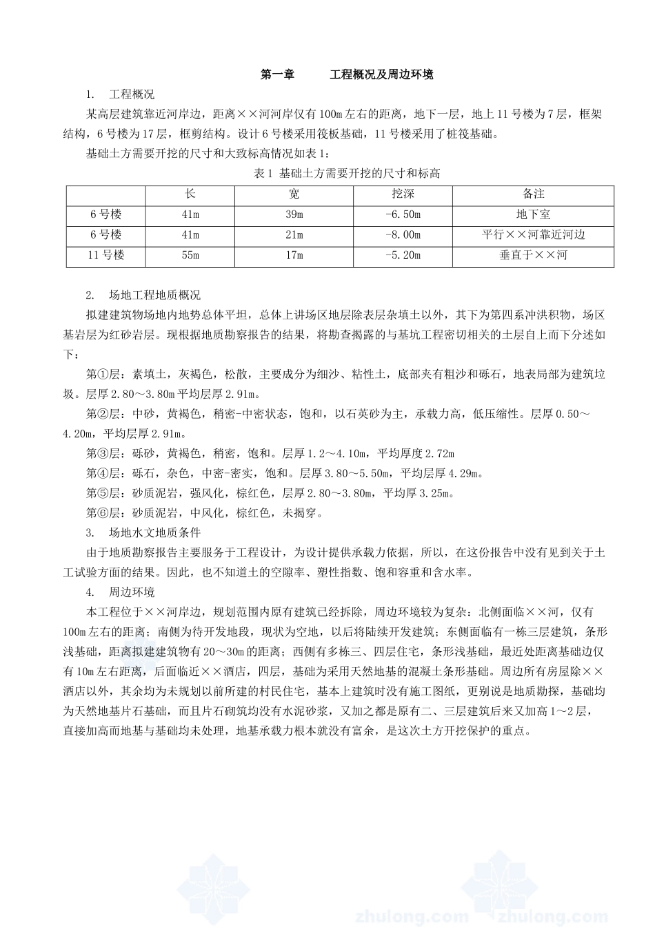 某高层深基坑工程基坑支护、基坑降水、土方开挖安全专项施工方案_第1页