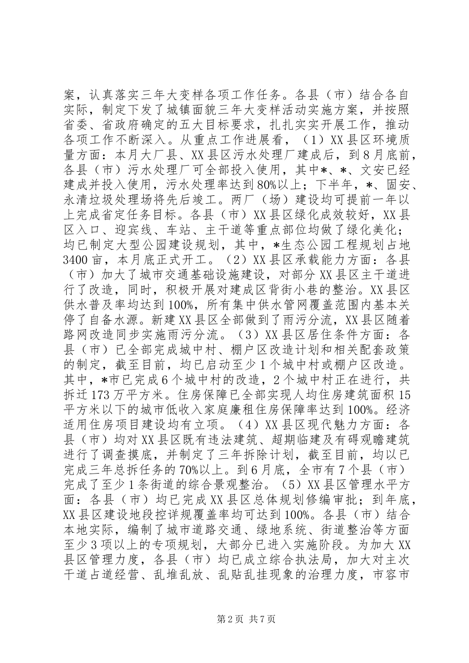 XX县区建设及城镇督导工作报告_第2页