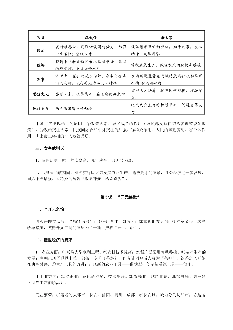七年级下册历史知识要点归纳总结 (1)_第3页