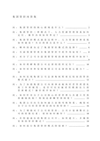 集团管控问答_20090328