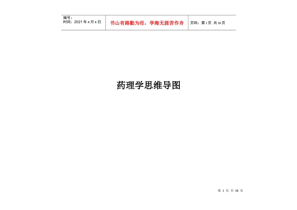 药理学思维导图_第1页