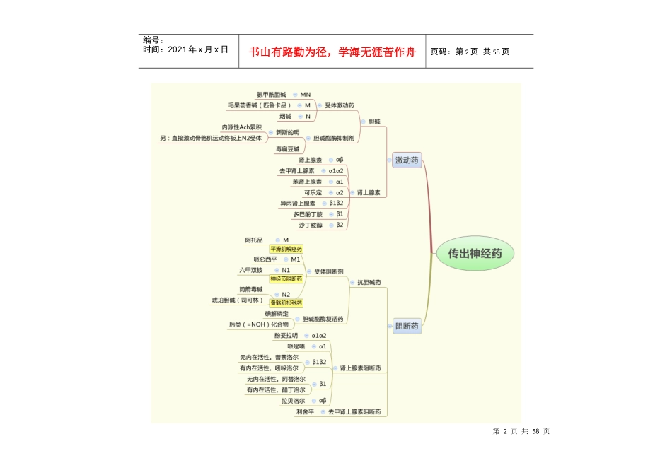 药理学思维导图_第2页