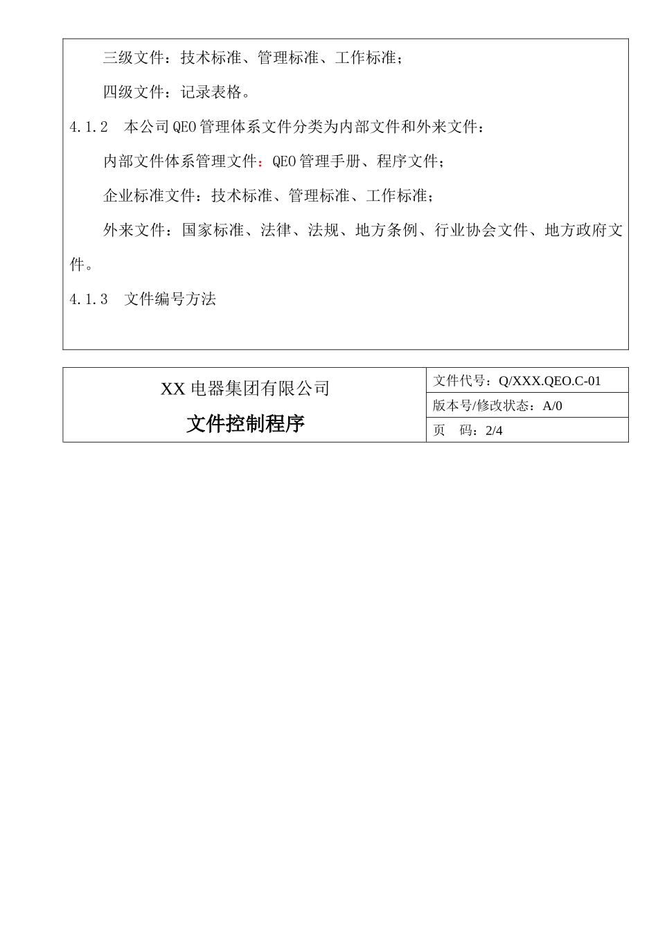 某电器集团ISO9001、ISO14001、OHSAS18001程序文件汇编_第2页