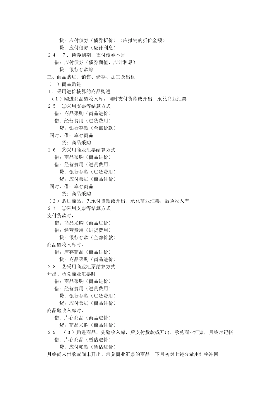 会计资格考试必会分录6234334_第3页