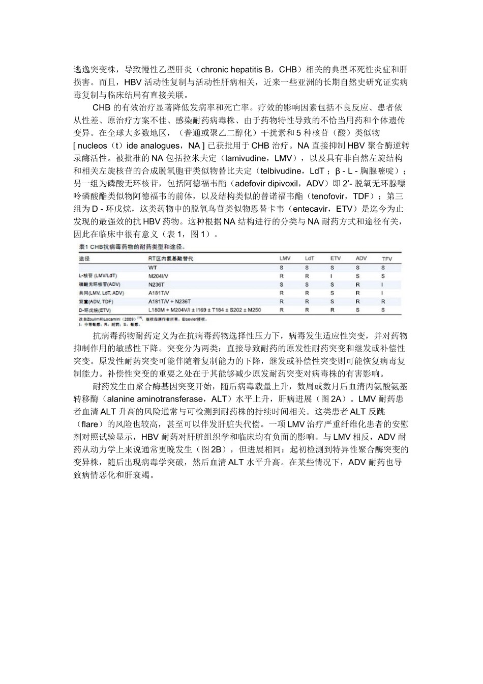慢性乙型肝炎治疗失败的处理(上)_第2页