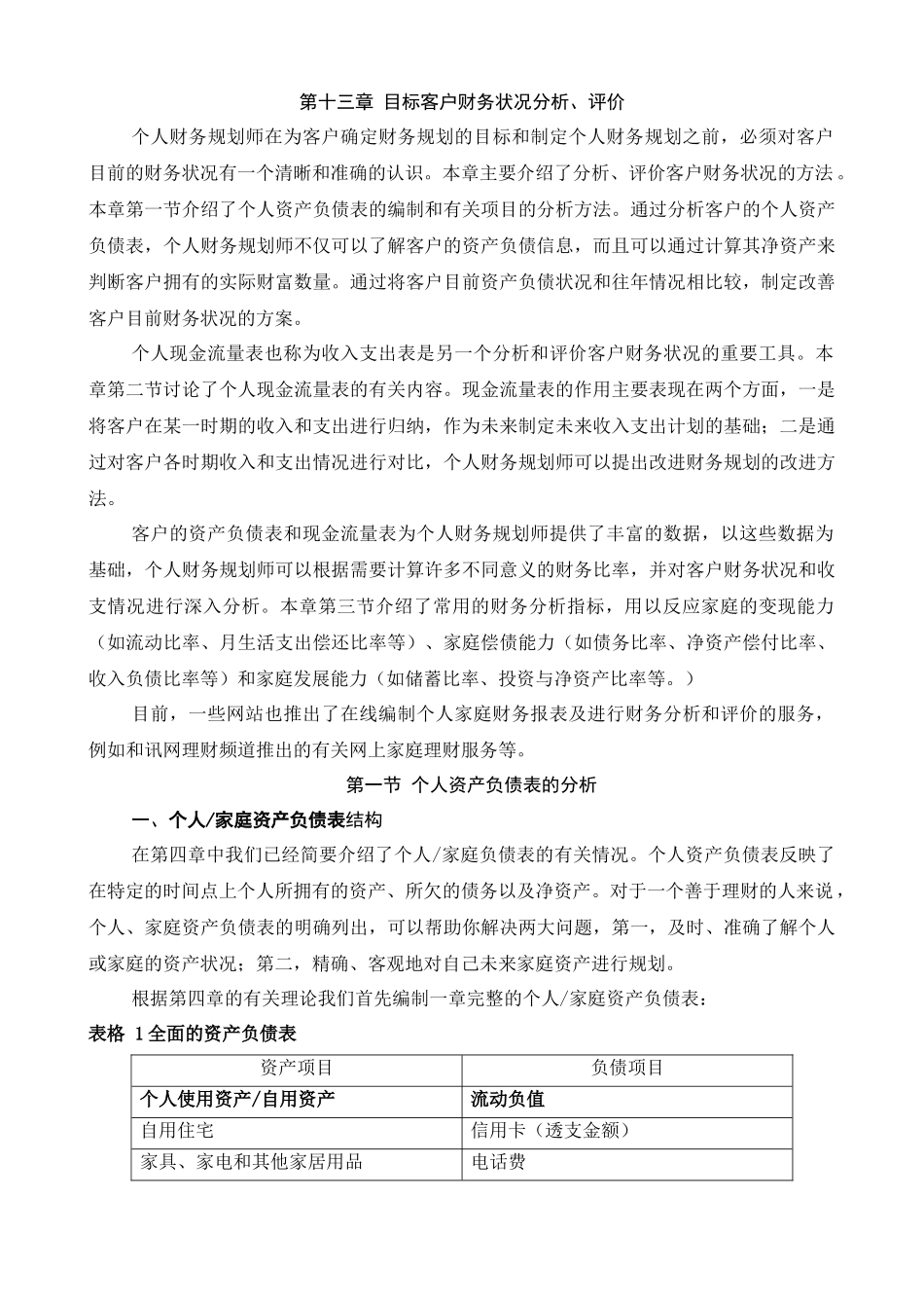 目标客户财务状况分析、评价（ 31页）_第1页
