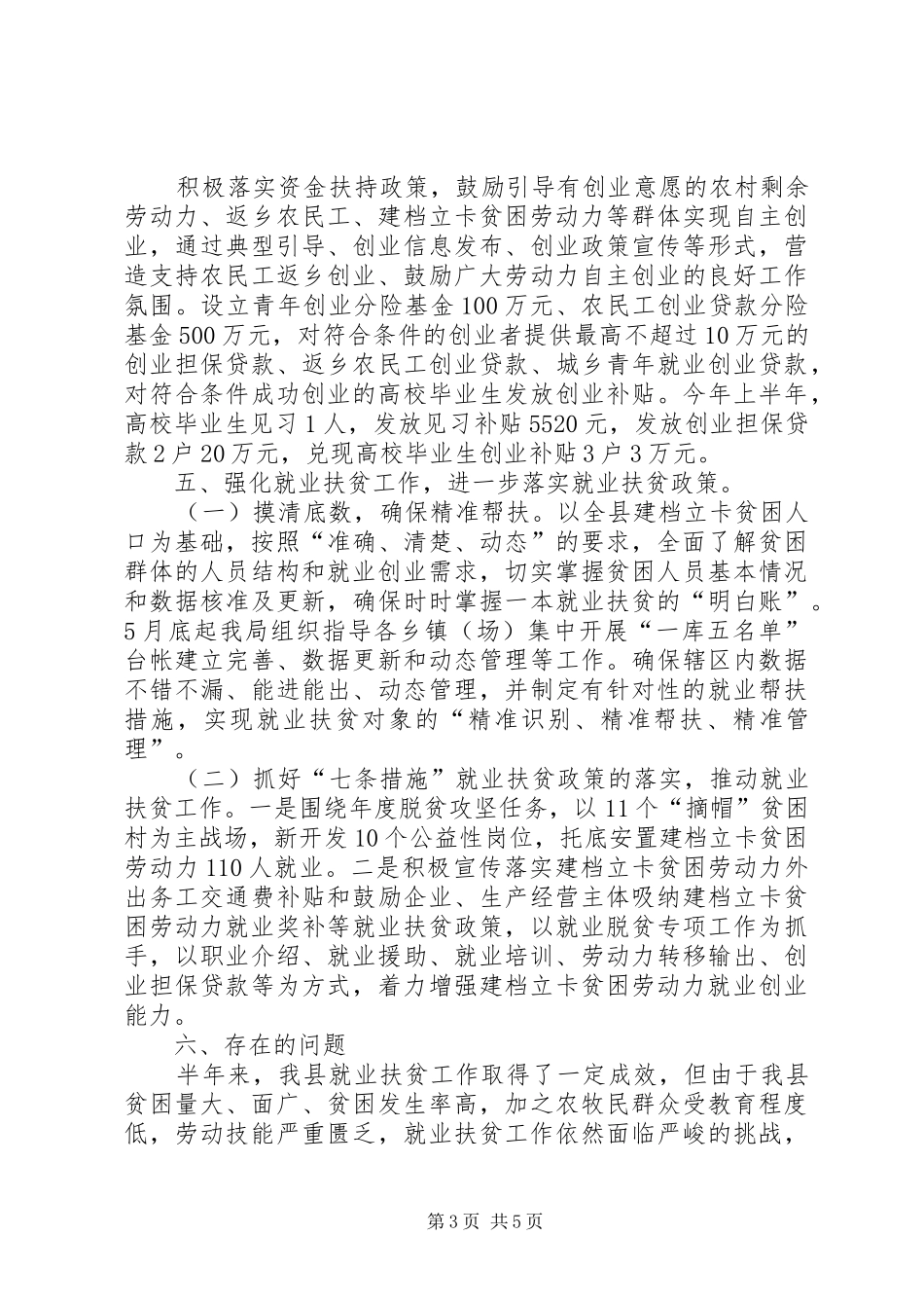 XX年就业扶贫工作报告_第3页