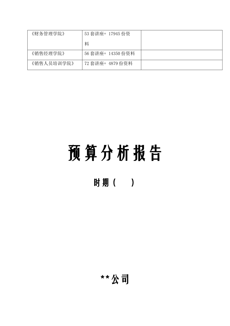 某公司预算分析报告_第2页