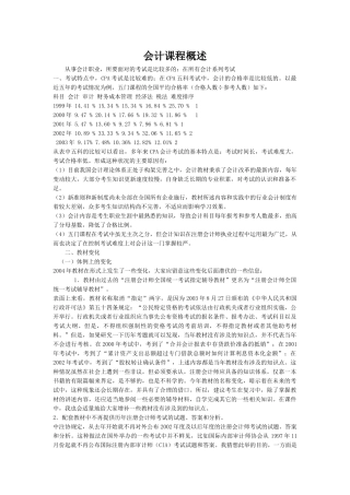会计课程概述( 95)