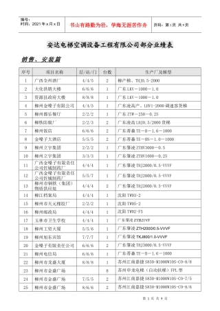 电梯施工派工单